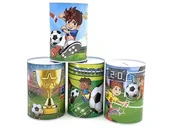 Skarbonki - Skarbonka metalowa Piłka nożna mix - miniaturka - grafika 1