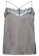 Bluzy damskie - Superdry Top Cami Bluza damska, Charcoal Grey, 36 - miniaturka - grafika 1