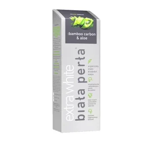 Biała Perła Biała Perła BAMBOO CARBON &amp ALOE Extra White Pasta do zębów 75ml - Pasty do zębów - miniaturka - grafika 1