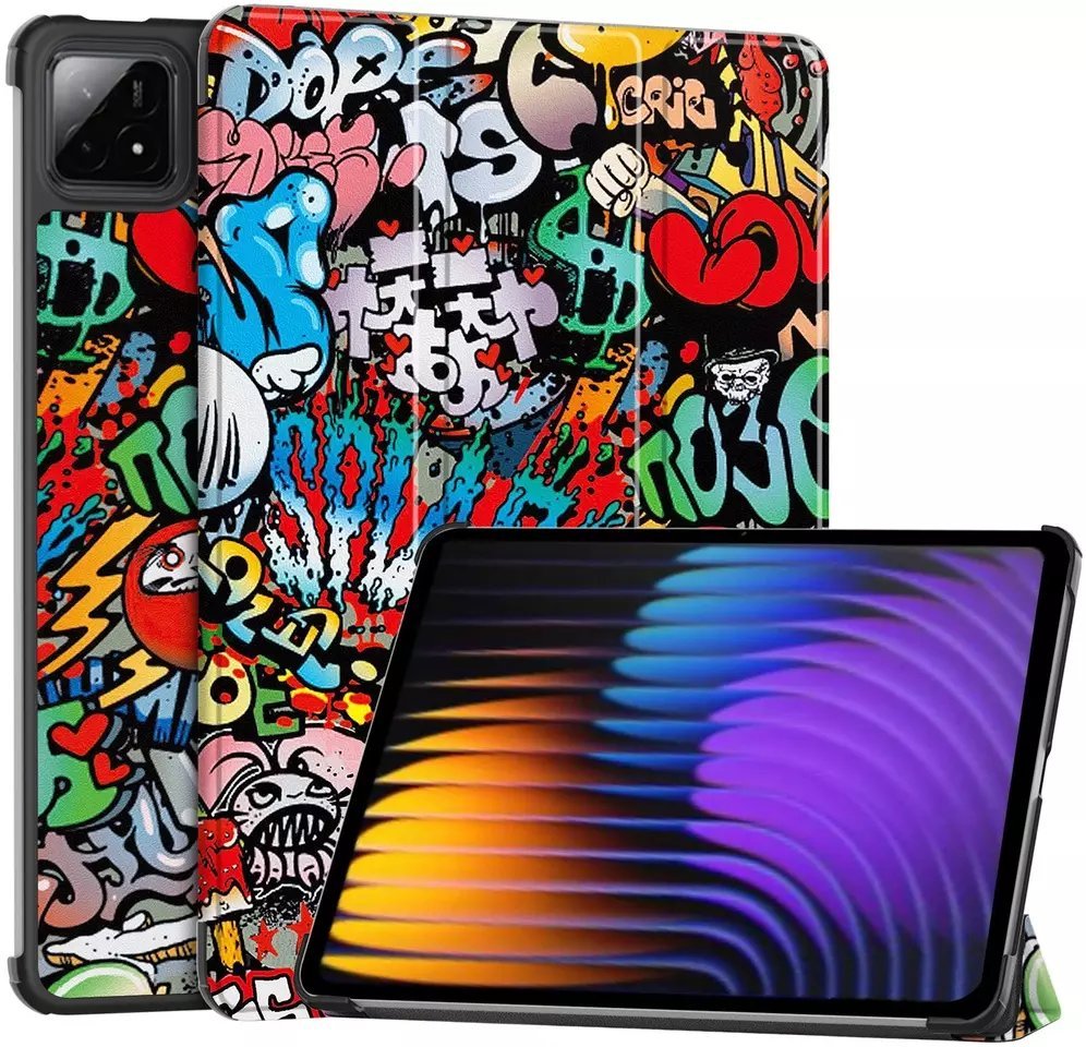 Etui na tablet 4kom.pl Etui GRAFICZNE do Xiaomi Pad 7 / Pad 7 PRO 11.2 Smart z klapką podstawka