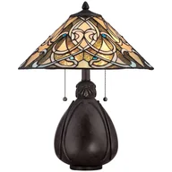 Lampy stojące - Quoizel Lampka stołowa witrażowa 2pł QZ/INDIA/TL INDIA QUOIZEL - miniaturka - grafika 1