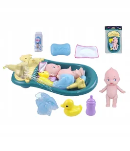 Zestaw Do Kąpieli Wanna 30 CM Bobas Lalka Kaczka - Akcesoria dla lalek - miniaturka - grafika 1
