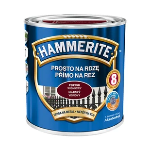 Farba Prosto Na Rdzę Wiśniowy Połysk 0,7 l Hammerite - Farby olejne i specjalne - miniaturka - grafika 1