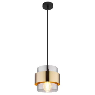 Globo Milley 15560H lampa wisząca zwis 1x60W E27 złota/czarna - Lampy sufitowe - miniaturka - grafika 1