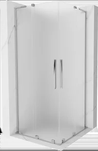 Mexen Velar L Duo kabina prysznicowa rozsuwana 80x80 cm, szron, chrom - 871-080-080-02-33-01 - Kabiny prysznicowe - miniaturka - grafika 1