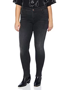 Spodnie damskie - VERO MODA Damskie spodnie jeansowe, czarny, S - grafika 1