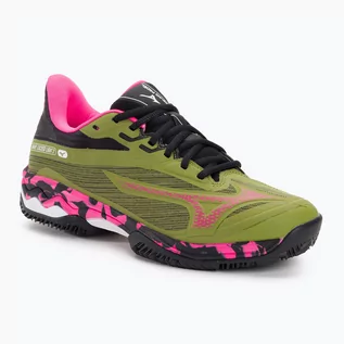 Buty sportowe damskie - Buty do padla damskie Mizuno Wave Exceed Light 2 Padel calliste green/pink glo/black - grafika 1