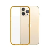 Etui i futerały do telefonów - PanzerGlass Obudowa dla telefonów komórkowych ClearCaseColor na Apple iPhone 13 Pro Max 0343) Pomarańczowy/przezroczysty - miniaturka - grafika 1