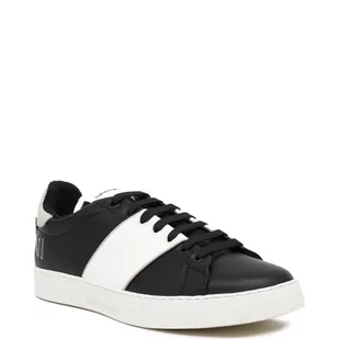 Emporio Armani Skórzane trampki - Trampki męskie - miniaturka - grafika 1