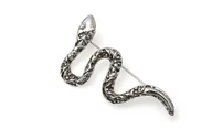 Broszki - Broszka Wąż Kusiciel Długa Agrafka - miniaturka - grafika 1