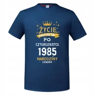 Koszulki męskie - Koszulka męska prezent na 40 urodziny życie zaczyna się po 40 T-shirt męski - miniaturka - grafika 1