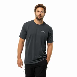 Męski t-shirt Jack Wolfskin VONNAN S/S T M phantom - S - Koszulki męskie - miniaturka - grafika 1