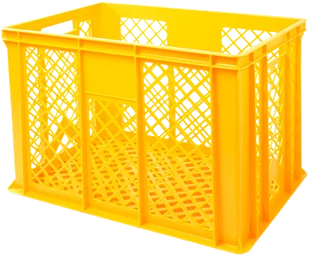 Skrzynka plastikowa ażurowa na pieczywo H-410 600x400x410 - Pojemniki i kosze gastronomiczne - miniaturka - grafika 1