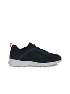 Trampki męskie - Geox Sneakersy "Sanzio" w kolorze czarno-granatowym - miniaturka - grafika 1