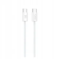 Kable USB - Kabel Szybki Power Delivery USB TYP C USBC 60W 3A CC15 2m biały Przewód do Szybkiego ładowania Telefonu - miniaturka - grafika 1