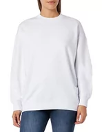 Bluzy damskie - Replay Damska bluza oversize, 001 White, XXS - miniaturka - grafika 1