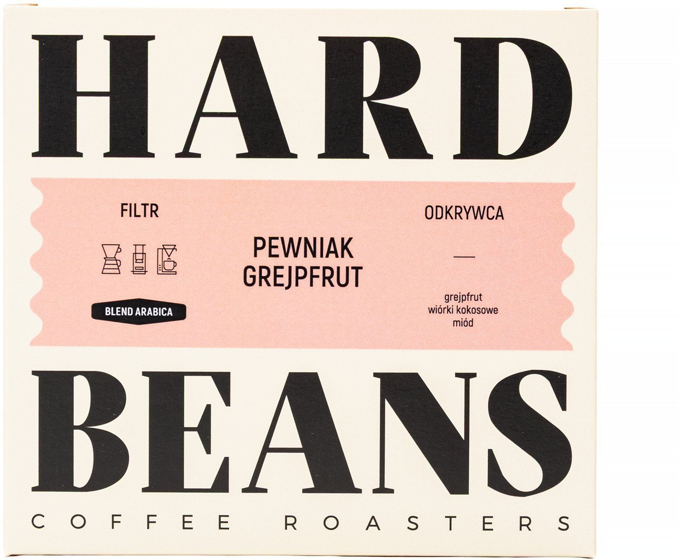 Kawa ziarnista Hard Beans Pewniak Grejpfrut Filtr 250g