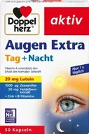 Wzrok i słuch - Augen Extra Tag + Nacht, Suplement Diety na Poprawę Wzroku, Doppelherz, 30 kapsułek - miniaturka - grafika 1