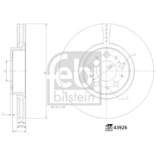Tarcza hamulcowa FEBI BILSTEIN 43926 - Tarcze hamulcowe - miniaturka - grafika 1