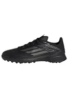Piłka nożna - adidas Dziecięce buty piłkarskie F50 League uniseks, Rdzeń czarny żelazny metaliczny złoty, 38 EU - miniaturka - grafika 1