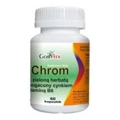 Witaminy i minerały - Gorvita Chrom z zieloną herbatą cynkiem i B6 Suplement diety 60 kaps. - miniaturka - grafika 1