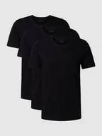 Koszulki męskie - T-shirt z wyhaftowanym logo, w zestawie 3 szt., model ‘Classic’ - miniaturka - grafika 1