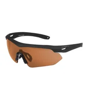 Ochrona oczu i twarzy - Swiss Eye - Okulary strzeleckie Nighthawk Pro - Laser Lens 532/694/1064 - Czarne - Wizjer Brown - 40472 - miniaturka - grafika 1