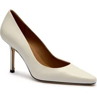 Czółenka - BOSS BLACK Skórzane szpilki Charlize_Pump90_NA - miniaturka - grafika 1