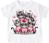 Koszulki dla dziewczynek - Koszulka z kotem dla dziecka KOTECZEK18 - miniaturka - grafika 1
