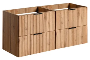 Szafka pod umywalkę, Adel, 120x46x57 cm, dąb wotan, mat - Szafki łazienkowe - miniaturka - grafika 1