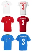 Koszulki sportowe męskie - Koszulka CZECHY JAN SUCHOPAREK 3 JR - miniaturka - grafika 1