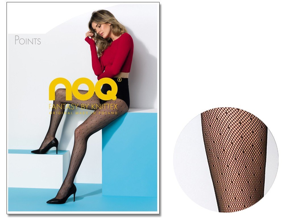 Rajstopy Kabaretki W Kropki 1-2 Nero