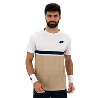 Koszulki sportowe męskie - Koszulka męska Lotto Tech V D1 Tee Irish Beige XL - miniaturka - grafika 1
