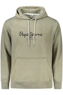 Bluzy męskie - MĘSKA BLUZA PEPE JEANS Z ROZPINANYM NA ZAMEK KOLOR ZIELONY - miniaturka - grafika 1