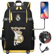 Torebki damskie - Jude Bellingham wzorzysty plecak z nadrukiem Tornister studencki, torba podróżna o dużej pojemności styl 69 - miniaturka - grafika 1