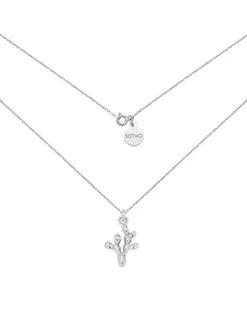 Srebrny Naszyjnik Z Kaktusem - Naszyjniki - miniaturka - grafika 1