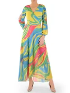 Sukienki - Sukienka maxi, kolorowa sukienka na sezon wiosenno-letni 33424 - ModBiS - miniaturka - grafika 1