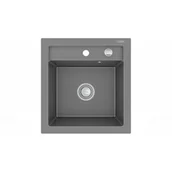 Zlewozmywaki - Mexen Vito zlewozmywak granitowy 1-komorowy 520 x 490 mm, szary - 6503521000-71 - miniaturka - grafika 1