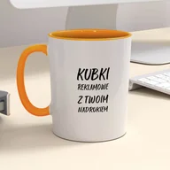 Kubki - Firmowy kubek reklamowy - CLASSIC z kolorowym wnętrzem i uszkiem - miniaturka - grafika 1