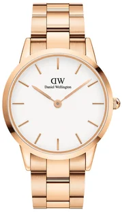 Zegarek Zegarek Daniel Wellington DW00100343 Iconic Link Amber 40mm Rosegold - - Zegarki damskie - miniaturka - grafika 1