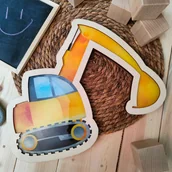 Lampy stojące - Koparka - Nocna lampka LED do pokoju dziecka - miniaturka - grafika 1