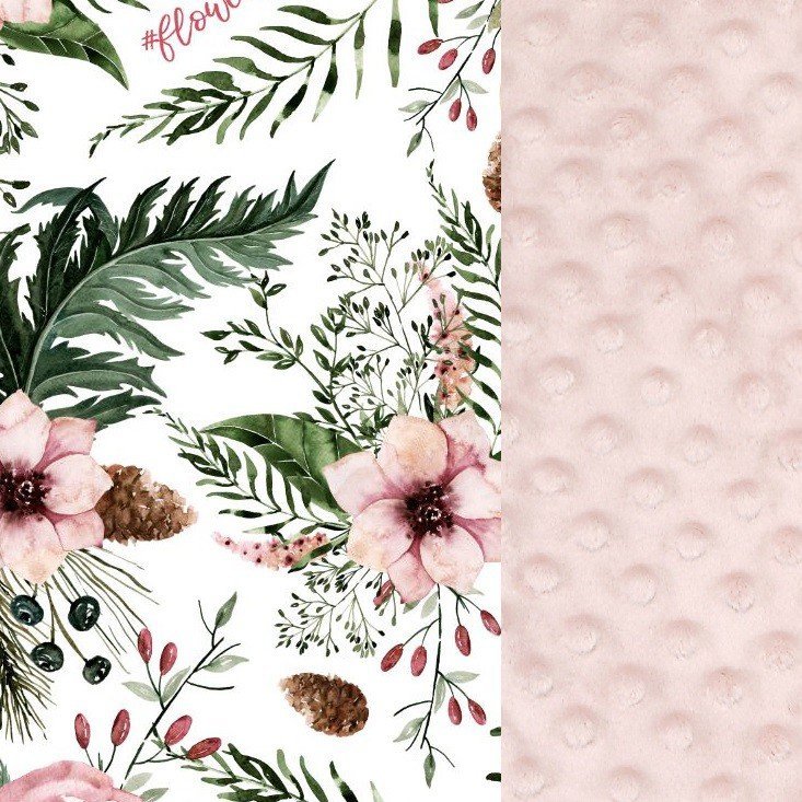 LA MILLOU LEKKI KOCYK MINKY - M - WILD BLOSSOM - POWDER PINK