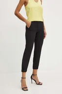 Spodnie damskie - Patrizia Pepe spodnie damskie kolor czarny medium waist 8P0656 A454 - miniaturka - grafika 1