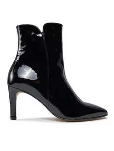 Buty damskie Gabor rozm 38 botki czarne lakierowane w szpic na szpilce - Botki damskie - miniaturka - grafika 1