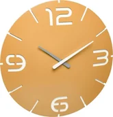 Zegary - TFA TFA-Dostmann Designer radio-controlled wall clock CONTOUR, Wall, Round, White, Yellow, Plastic, AA, 1.5 V - miniaturka - grafika 1