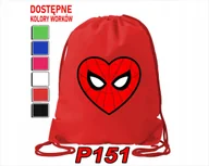 Torby szkolne - Worek Szkolny Na Wf Buty Sportowy Dla Dziecka Bohaterowie + Imię - miniaturka - grafika 1