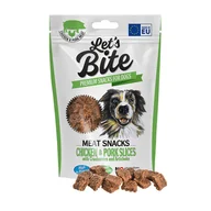 Przysmaki dla psów - BRIT let&#039;s meat snacks   80g   CHICKEN pork slices - miniaturka - grafika 1