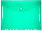 Teczki i skoroszyty - Penmate Teczka PP A4 z europerforacją zielona - miniaturka - grafika 1