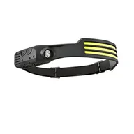 Latarki - Ultramocna lampa czołowa LED, super jasna 3 Latarka czołowa LED z akumulatorem USB i czujnikiem ruchu, idealna na wędkowanie, kemping - miniaturka - grafika 1