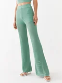 Spodnie damskie - Guess Spodnie materiałowe Yasmina W3GB01 Z2WK0 Zielony Relaxed Fit - miniaturka - grafika 1
